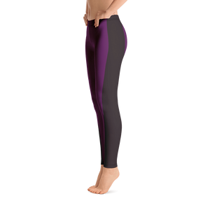 #fc676080 - Black Chocolate Deep Blueberry Helado - ALTINO Fashion Sports Leggings