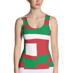 Black - #fcec5580 - Viva Italia Art Commission Number 36 - ALTINO Fitted Tank Top - Stop Plastic Packaging - #PlasticCops - Apparel - Accessories - Clothing For Girls - Women Tops