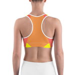 #4755a7b0 - Cantaloupe Lemon Watermelon - ALTINO Sports Bra