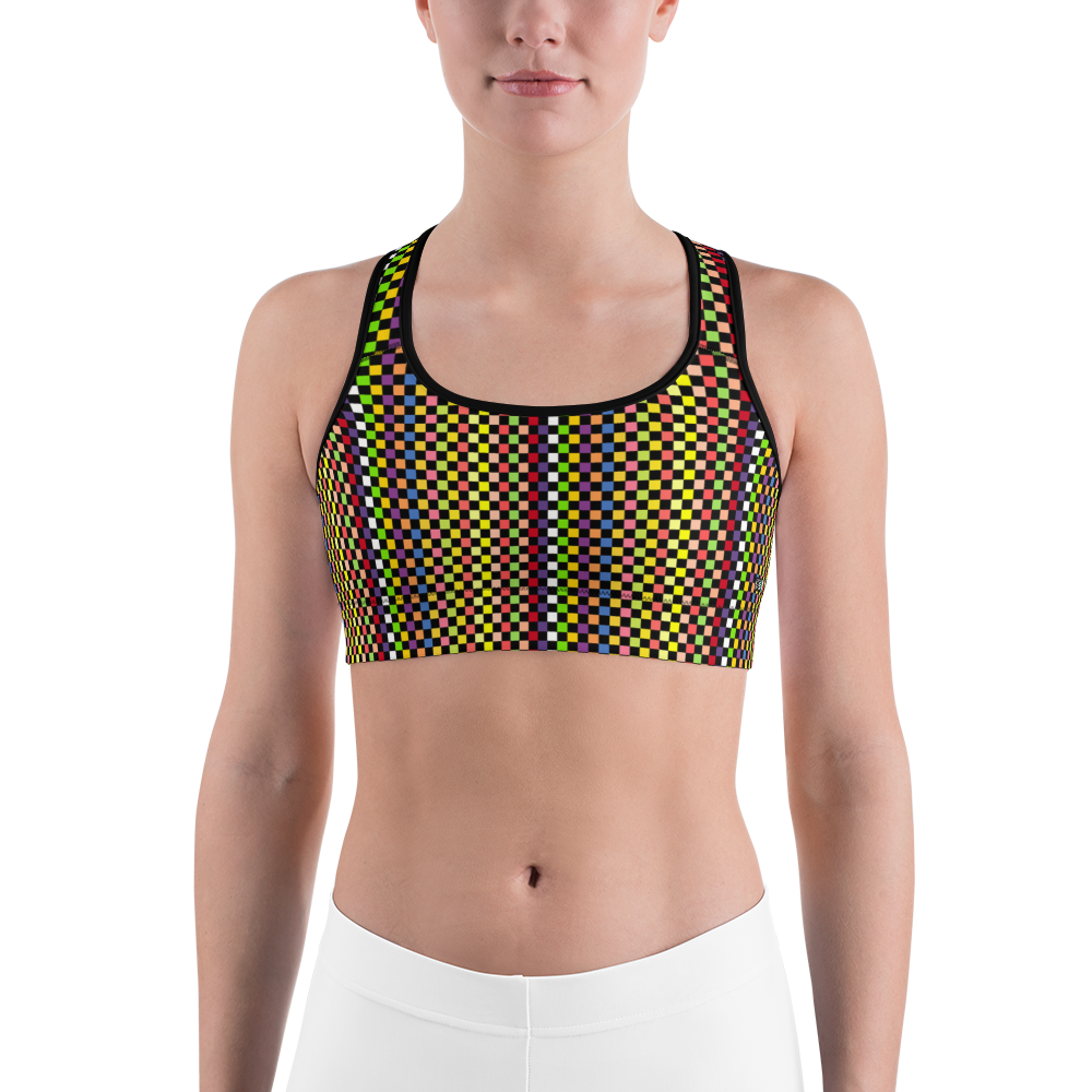Black - #4027b7a0 - Fruit Melody - ALTINO Sports Bra - Summer Never Ends Collection - Stop Plastic Packaging - #PlasticCops - Apparel - Accessories - Clothing For Girls -