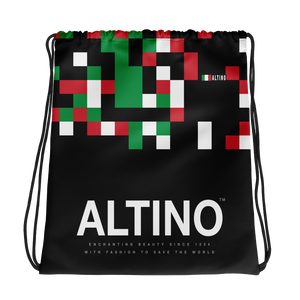 Black - #9f4514a0 - Viva Italia Art Commission Number 33 - ALTINO Draw String Bag - Sports - Stop Plastic Packaging - #PlasticCops - Apparel - Accessories - Clothing For Girls - Women Handbags