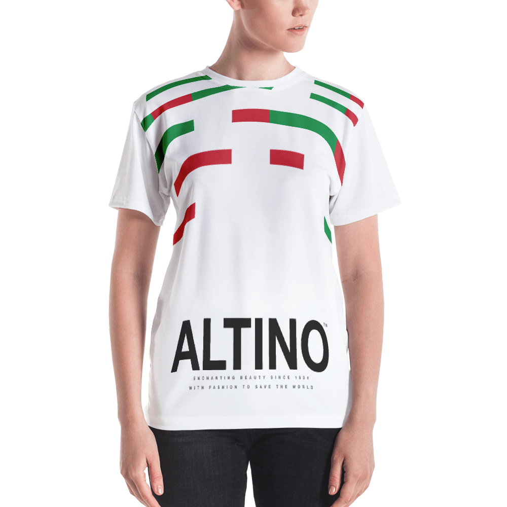 White - #86616930 - Viva Italia Art Commission Number 20 - ALTINO Crew Neck T - Shirt - Stop Plastic Packaging - #PlasticCops - Apparel - Accessories - Clothing For Girls - Women Tops