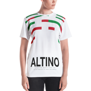 White - #86616930 - Viva Italia Art Commission Number 20 - ALTINO Crew Neck T - Shirt - Stop Plastic Packaging - #PlasticCops - Apparel - Accessories - Clothing For Girls - Women Tops