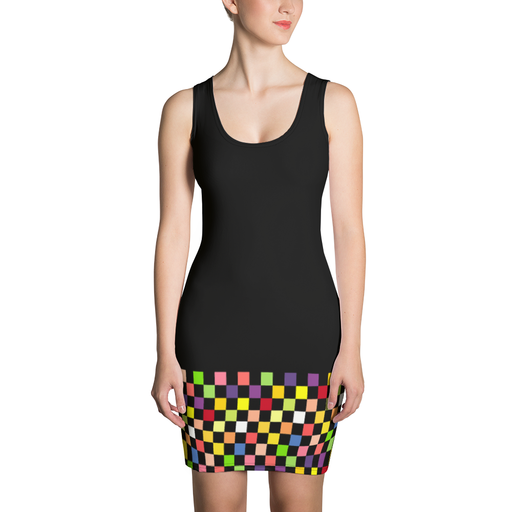 Black - #c78ac220 - Fruit Melody - ALTINO Fitted Dress - Summer Never Ends Collection - Stop Plastic Packaging - #PlasticCops - Apparel - Accessories - Clothing For Girls - Women Dresses