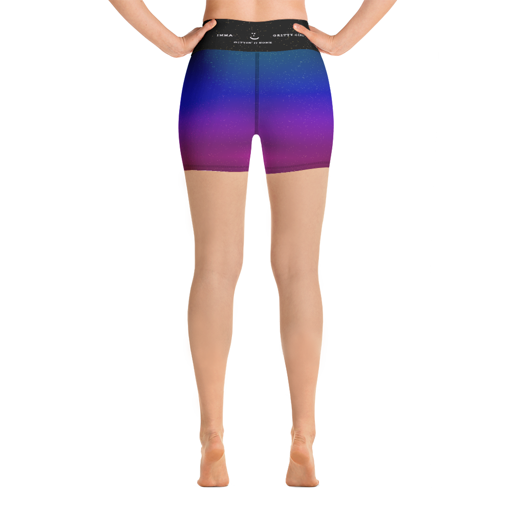 #9dd07a80 - Gritty Girl Orb 275686 - ALTINO Yoga Shorts - Gritty Girl Collection