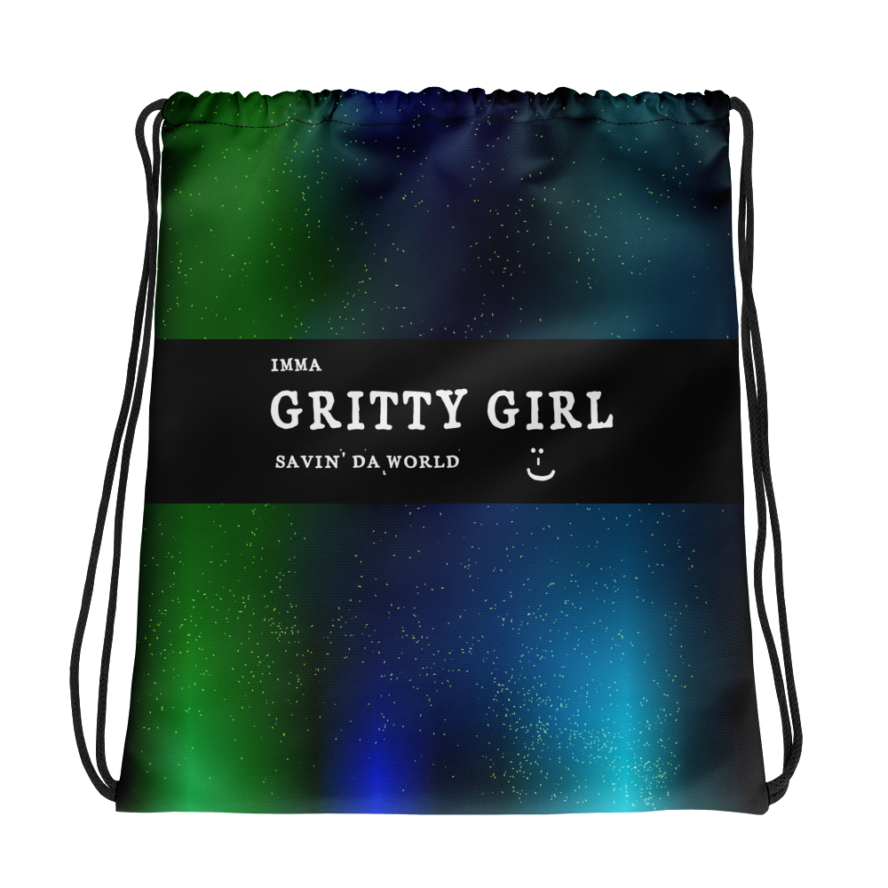 #87bedaa0 - Gritty Girl Orb 406308 - ALTINO Draw String Bag - Gritty Girl Collection