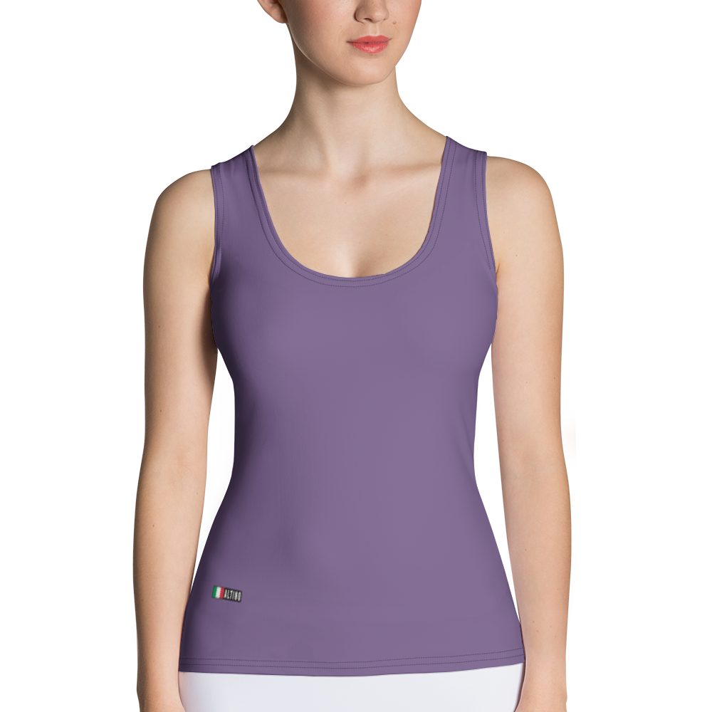 Violet - #b722de80 - Mulberry Scoop - ALTINO Fitted Tank Top - Gelato Collection - Stop Plastic Packaging - #PlasticCops - Apparel - Accessories - Clothing For Girls - Women Tops