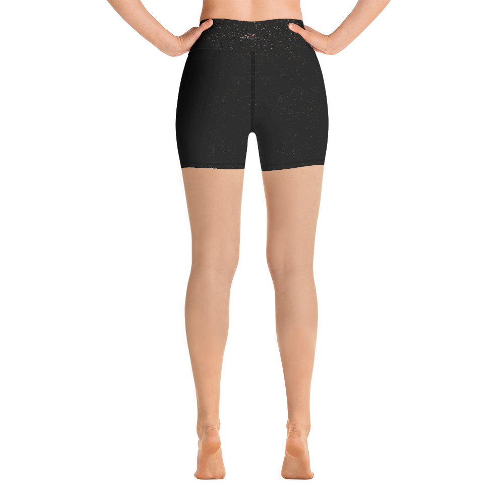 #dbfd7780 - Black Magic Touch Of Gold - ALTINO Yoga Shorts - Gritty Girl Collection