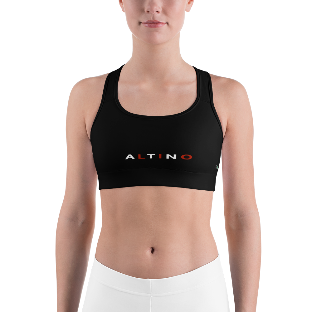 Black - #95204ba0 - ALTINO Sports Bra - Noir Collection - Stop Plastic Packaging - #PlasticCops - Apparel - Accessories - Clothing For Girls -
