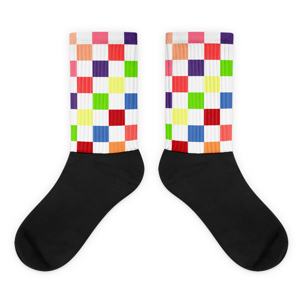 #5a99ff90 - Fruit White - ALTINO Designer Socks - Summer Never Ends Collection