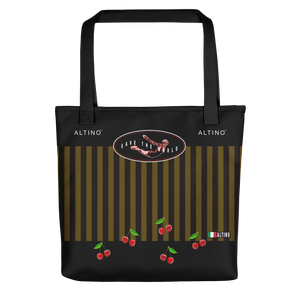 Black - #a69624a0 - Black Chocolate Deep Tangerine Spumoni - ALTINO Tote Bag - Gelato Collection - Sports - Stop Plastic Packaging - #PlasticCops - Apparel - Accessories - Clothing For Girls - Women Handbags