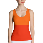 Red - #5fbd3f90 - Orange Maraschino Cherry Frost - ALTINO Fitted Tank Top - Stop Plastic Packaging - #PlasticCops - Apparel - Accessories - Clothing For Girls - Women Tops