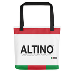 White - #4f95b4a0 - Viva Italia Art Commission Number 78 - ALTINO Tote Bag - Sports - Stop Plastic Packaging - #PlasticCops - Apparel - Accessories - Clothing For Girls - Women Handbags