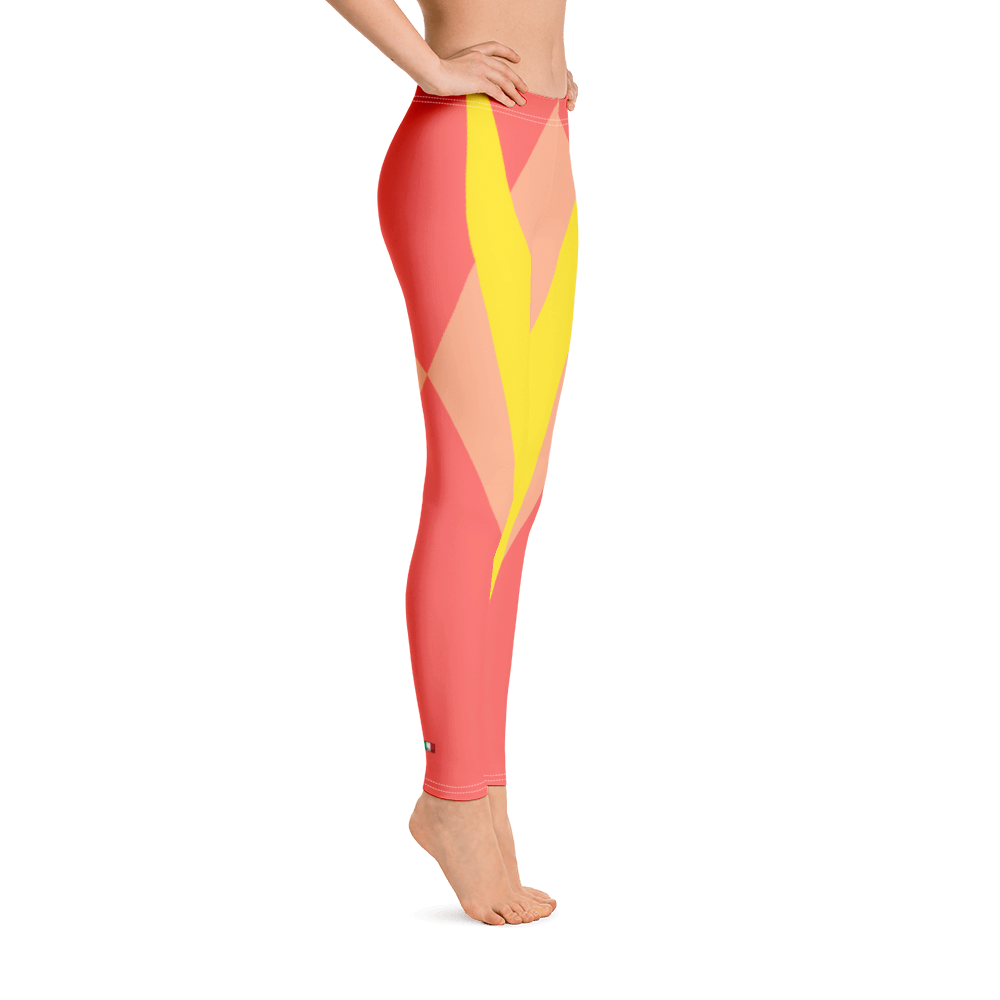 Red - #b9e19990 - Orange Cream Pineapple Watermelon - ALTINO Leggings - Fitness - Stop Plastic Packaging - #PlasticCops - Apparel - Accessories - Clothing For Girls - Women Pants