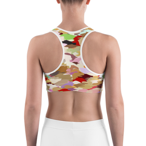 #7e0ec190 - Black Chocolate All Flavors Rumble - ALTINO Sports Bra - Gelato Collection