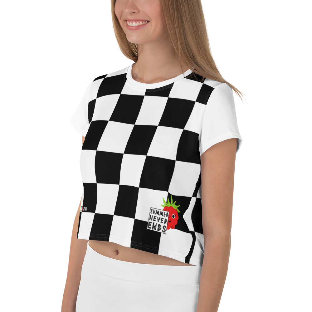 #c9a360a0 - Black White - ALTINO Crop Tees - Summer Never Ends Collection
