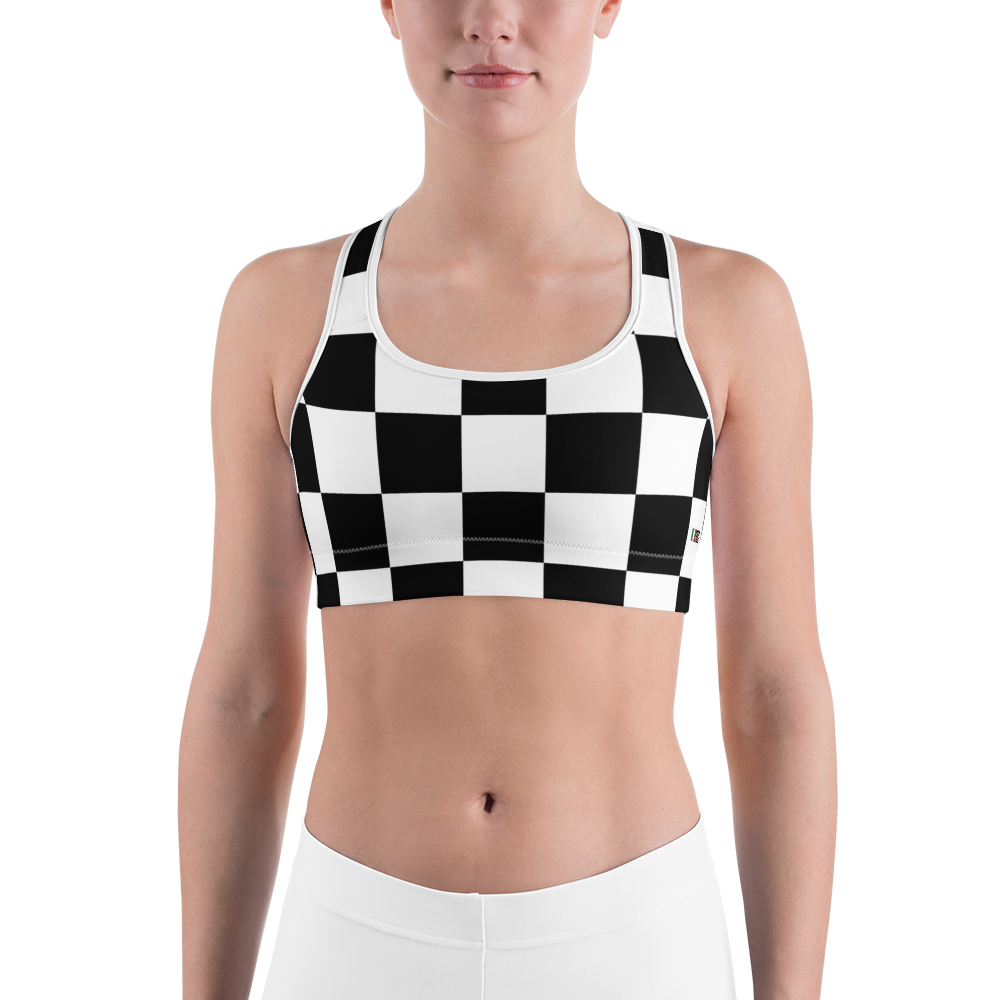 Black - #f29ce2b0 - Black White - ALTINO Sports Bra - Summer Never Ends Collection - Stop Plastic Packaging - #PlasticCops - Apparel - Accessories - Clothing For Girls -