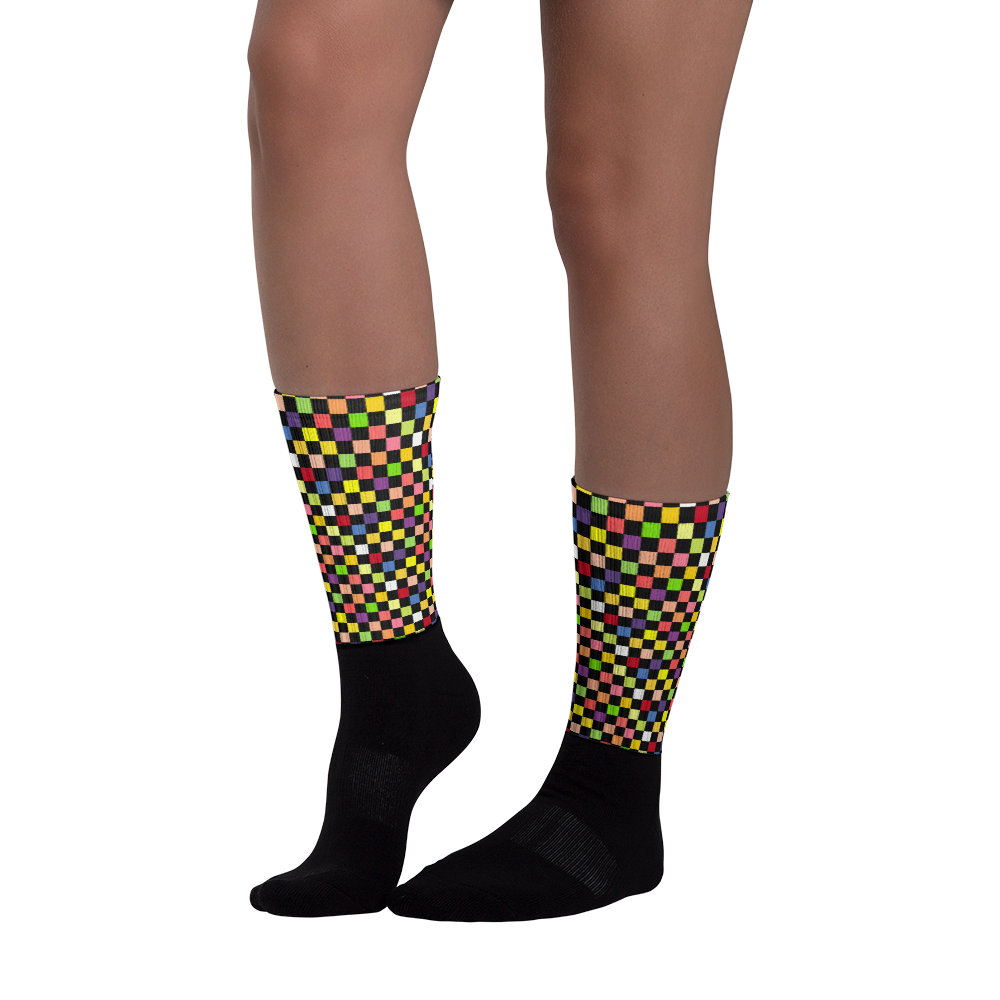 Black - #5d129280 - Fruit Melody - ALTINO Designer Socks - Summer Never Ends Collection - Stop Plastic Packaging - #PlasticCops - Apparel - Accessories - Clothing For Girls - Women Footwear