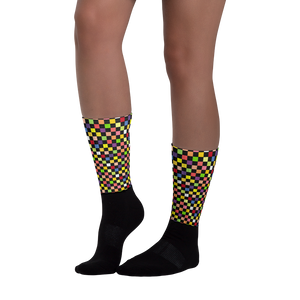 Black - #5d129280 - Fruit Melody - ALTINO Designer Socks - Summer Never Ends Collection - Stop Plastic Packaging - #PlasticCops - Apparel - Accessories - Clothing For Girls - Women Footwear