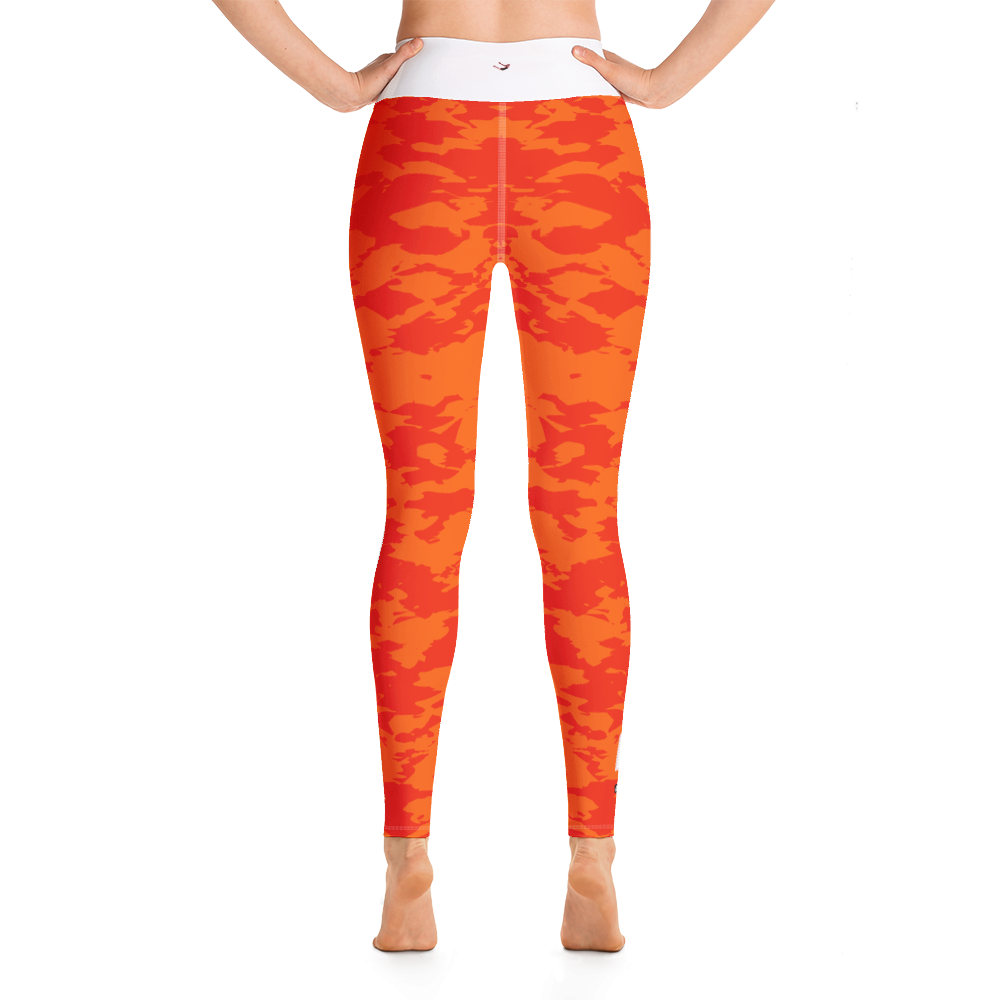 #21d3e3d0 - Orange Maraschino Cherry Frost - ALTINO Yoga Pants - Team GIRL Player