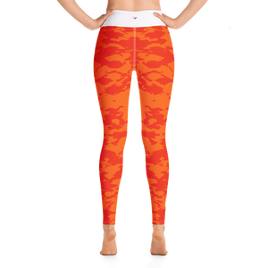 #21d3e3d0 - Orange Maraschino Cherry Frost - ALTINO Yoga Pants - Team GIRL Player