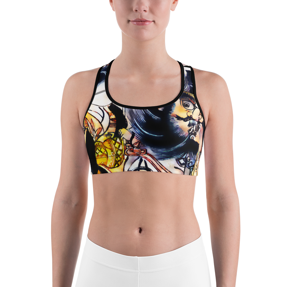 Black - #efec8c80 - ALTINO Senshi Sports Bra - Senshi Girl Collection - Stop Plastic Packaging - #PlasticCops - Apparel - Accessories - Clothing For Girls -