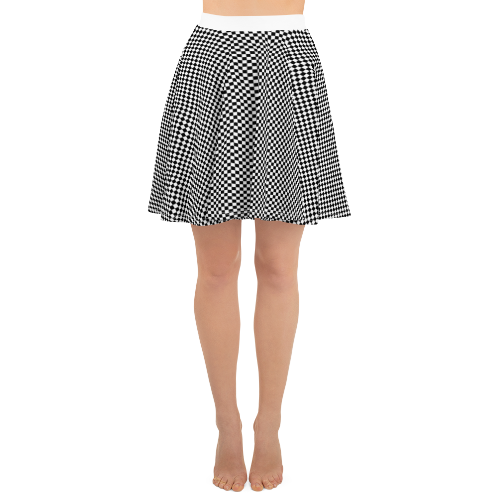Black - #b12a5380 - Black White - ALTINO Skater Skirt - Summer Never Ends Collection - Stop Plastic Packaging - #PlasticCops - Apparel - Accessories - Clothing For Girls - Women Skirts