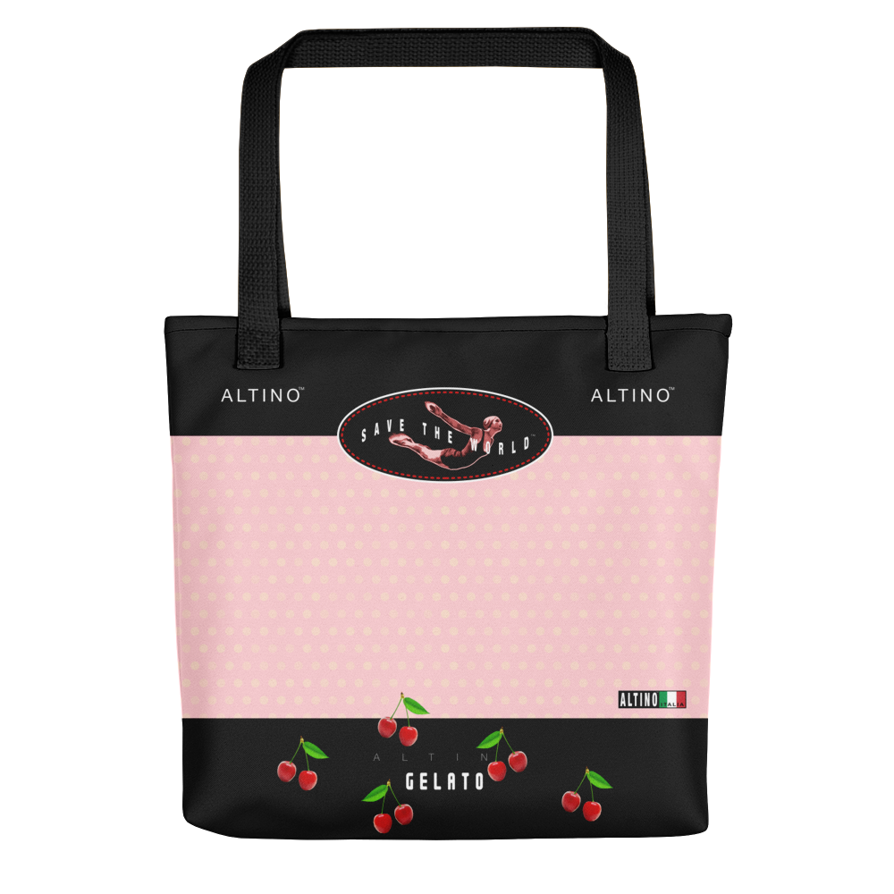 Red - #386dada0 - Strawberry Papaya Swirl - ALTINO Tote Bag - Gelato Collection - Sports - Stop Plastic Packaging - #PlasticCops - Apparel - Accessories - Clothing For Girls - Women Handbags