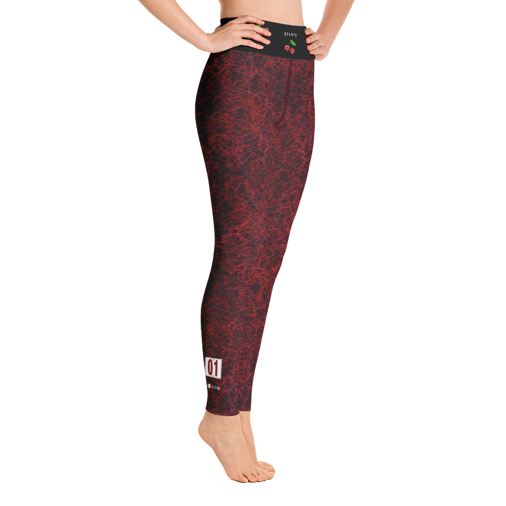 #704e28c0 - Black Chocolate Cherry Dream Crush - ALTINO Yummy Yoga Pants