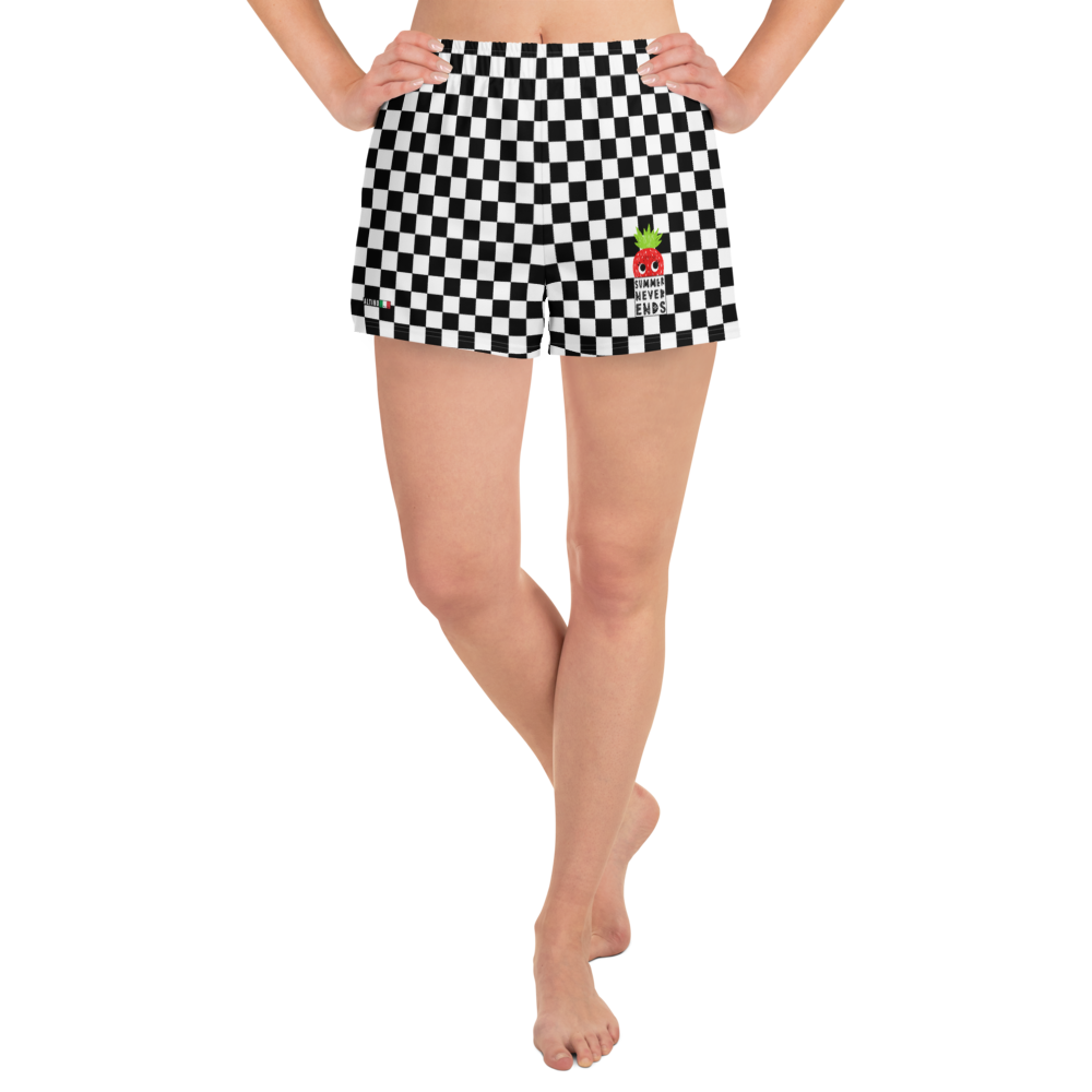 Black - #3e2a13a0 - Black White - ALTINO Athletic Shorts - Summer Never Ends Collection - Stop Plastic Packaging - #PlasticCops - Apparel - Accessories - Clothing For Girls - Women