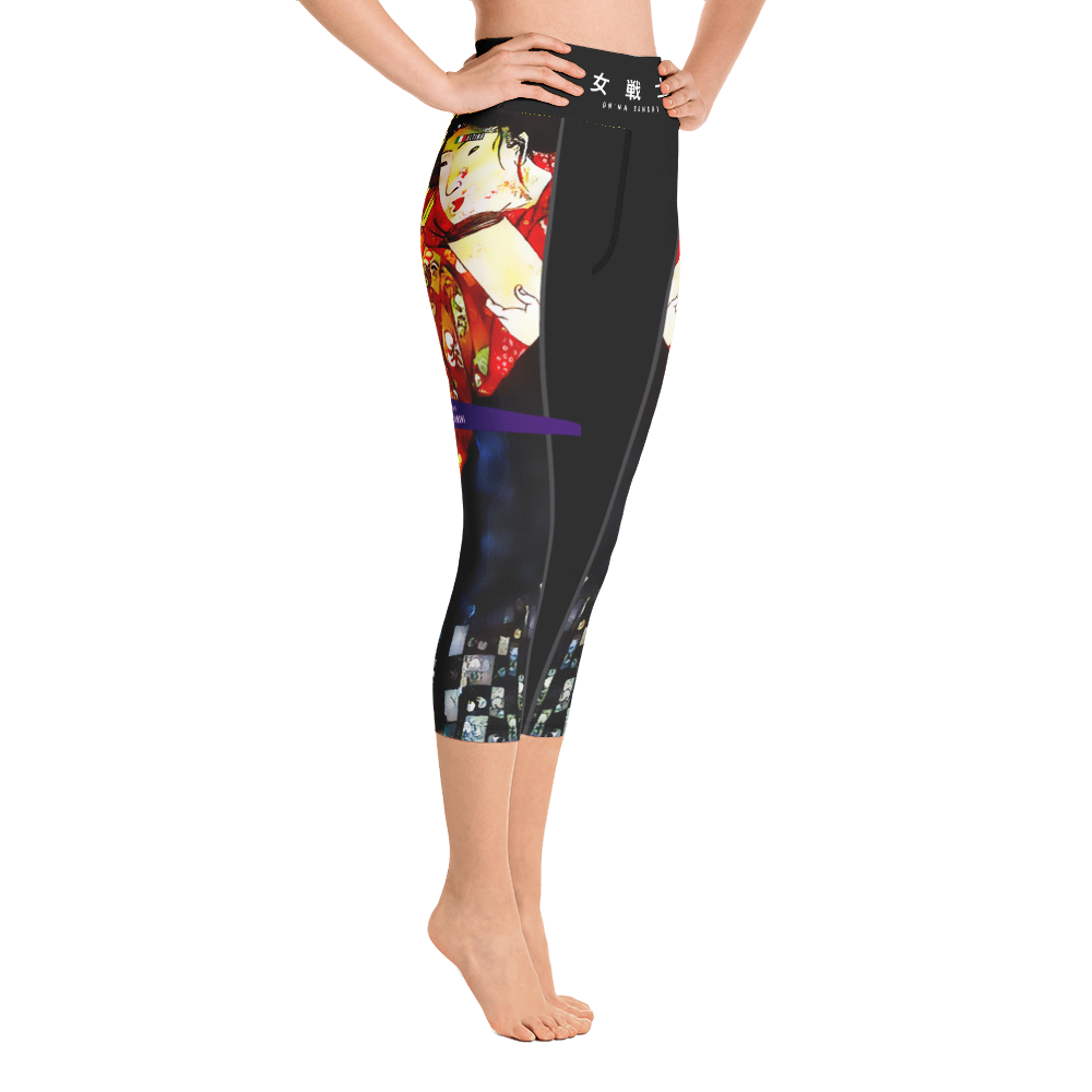 Black - #0fc83aa0 - ALTINO Senshi Yoga Capri - Senshi Girl Collection - Stop Plastic Packaging - #PlasticCops - Apparel - Accessories - Clothing For Girls - Women Pants