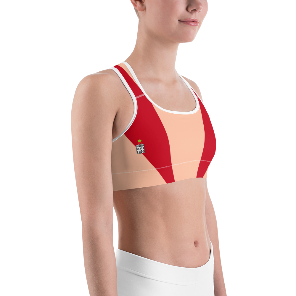 #8e1373b0 - Cherry Peach - ALTINO Sports Bra - Summer Never Ends Collection