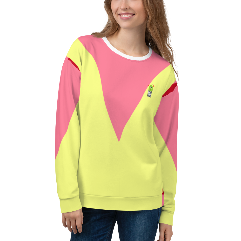 Crimson - #848cd1b0 - Cherry Pear Strawberry - ALTINO SweatShirt - Summer Never Ends Collection - Stop Plastic Packaging - #PlasticCops - Apparel - Accessories - Clothing For Girls - Women Tops
