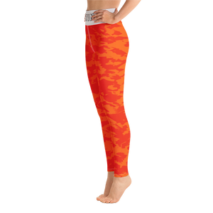 #21d3e3d0 - Orange Maraschino Cherry Frost - ALTINO Yoga Pants - Team GIRL Player