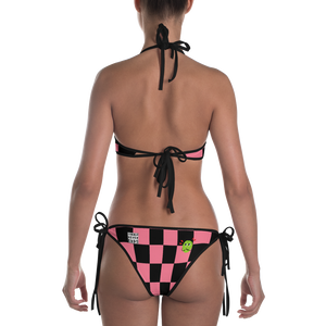 #77cdc900 - Strawberry Black - ALTINO Reversible Bikini - Summer Never Ends Collection