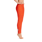 Red - #2b4e8ad0 - Orange Maraschino Cherry Frost - ALTINO Leggings - Team GIRL Player - Fitness - Stop Plastic Packaging - #PlasticCops - Apparel - Accessories - Clothing For Girls - Women Pants