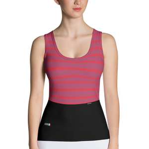 Crimson - #86b059a0 - Plum Red Raspberry Sorbet - ALTINO Fitted Tank Top - Gelato Collection - Stop Plastic Packaging - #PlasticCops - Apparel - Accessories - Clothing For Girls - Women Tops