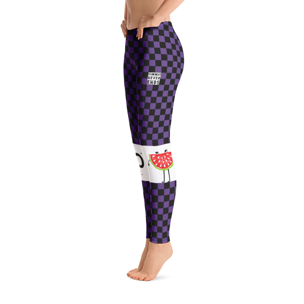 #1c6c92a0 - Grape Black - ALTINO Leggings - Summer Never Ends Collection