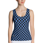 Azure - #f0f0c2a0 - Blueberry Black - ALTINO Fitted Tank Top - Summer Never Ends Collection - Stop Plastic Packaging - #PlasticCops - Apparel - Accessories - Clothing For Girls - Women Tops