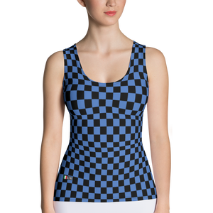 Azure - #f0f0c2a0 - Blueberry Black - ALTINO Fitted Tank Top - Summer Never Ends Collection - Stop Plastic Packaging - #PlasticCops - Apparel - Accessories - Clothing For Girls - Women Tops