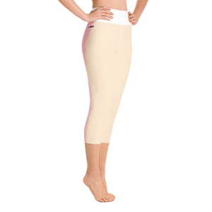 Orange - #e436a890 - Peach Peppermint Swirl - ALTINO Yummy Yoga Capri - Gelato Collection - Stop Plastic Packaging - #PlasticCops - Apparel - Accessories - Clothing For Girls - Women Pants