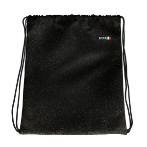 Black - #680ed980 - Black Magic Gold Dust - ALTINO Draw String Bag - Gritty Girl Collection - Sports - Stop Plastic Packaging - #PlasticCops - Apparel - Accessories - Clothing For Girls - Women Handbags