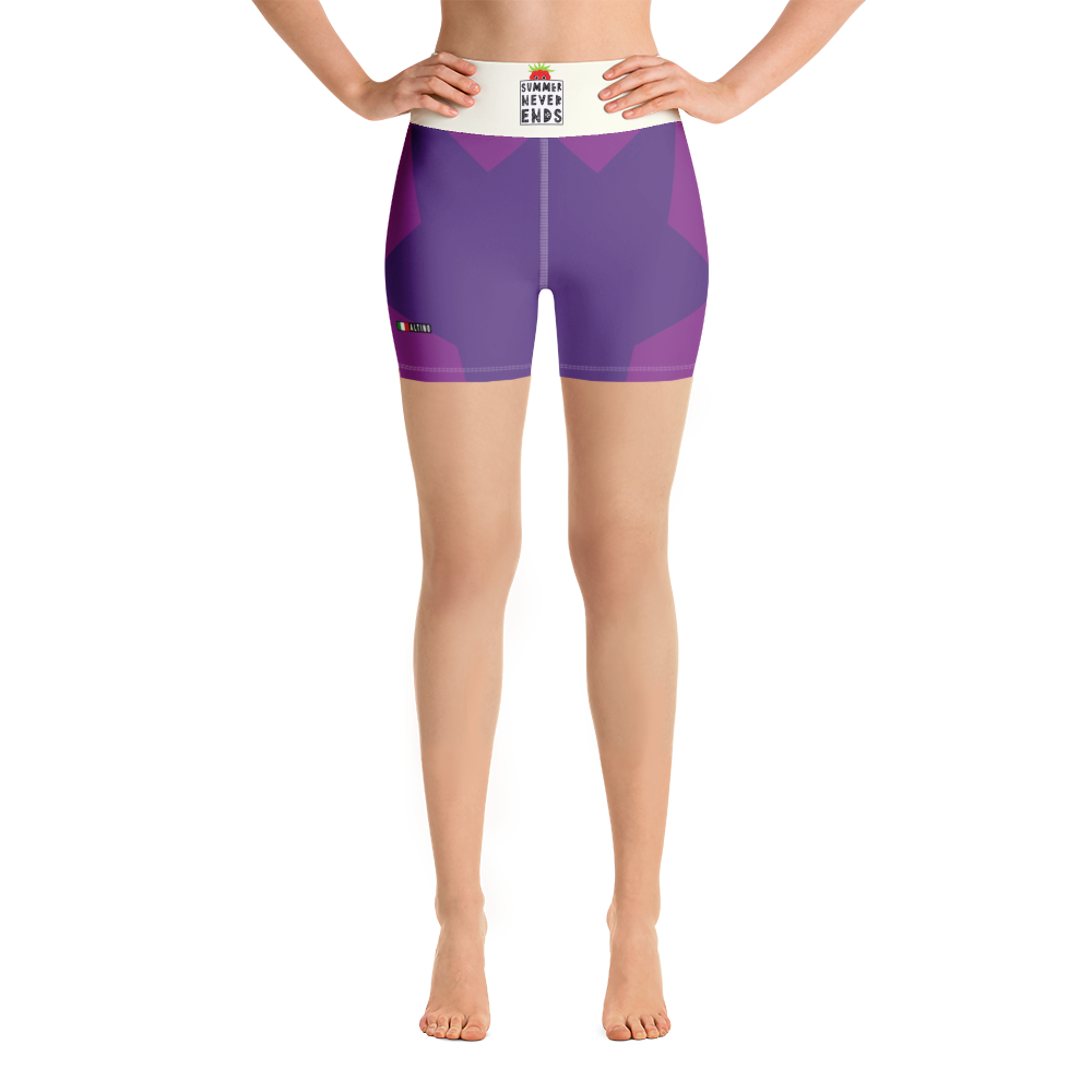 Magenta - #cc5f5890 - Grape - ALTINO Yoga Shorts - Summer Never Ends Collection - Stop Plastic Packaging - #PlasticCops - Apparel - Accessories - Clothing For Girls - Women Pants