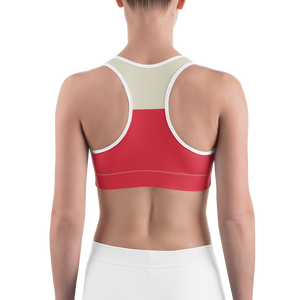 #da254b90 - Red Raspberry White Chocolate Stracciatella - ALTINO Sports Bra