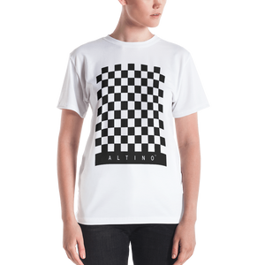 Black - #846c8320 - Black White - ALTINO Crew Neck T - Shirt - Summer Never Ends Collection - Stop Plastic Packaging - #PlasticCops - Apparel - Accessories - Clothing For Girls - Women Tops