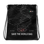Black - #4c5dcea0 - ALTINO Draw String Bag - Noir Collection - Sports - Stop Plastic Packaging - #PlasticCops - Apparel - Accessories - Clothing For Girls - Women Handbags
