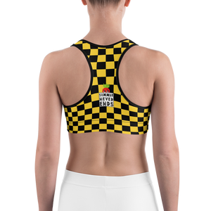 #cb7f7aa0 - Bananna Black - ALTINO Sports Bra - Summer Never Ends Collection