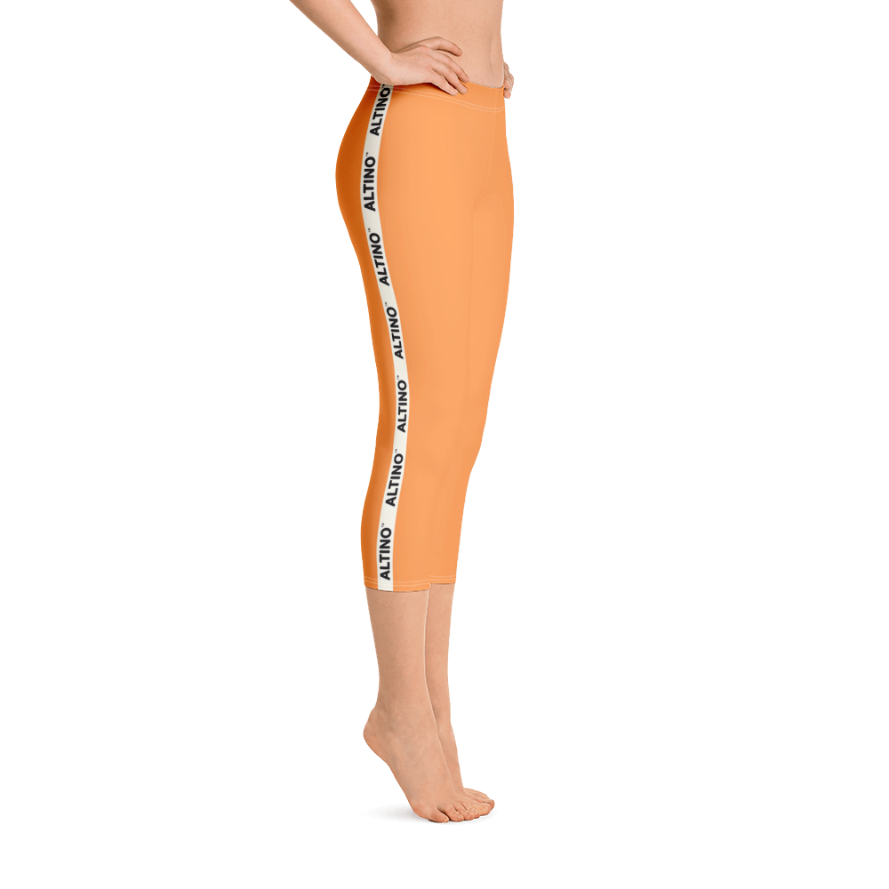 Vermilion - #c75f8030 - Cantaloupe - ALTINO Capri - Summer Never Ends Collection - Yoga - Stop Plastic Packaging - #PlasticCops - Apparel - Accessories - Clothing For Girls - Women Pants