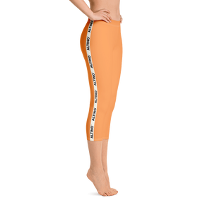 Vermilion - #c75f8030 - Cantaloupe - ALTINO Capri - Summer Never Ends Collection - Yoga - Stop Plastic Packaging - #PlasticCops - Apparel - Accessories - Clothing For Girls - Women Pants