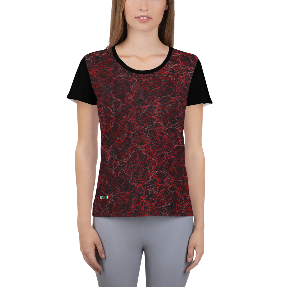 Black - #06c29980 - Black Chocolate Cherry Cherry Twister - ALTINO Ultimate Yummy Mesh Shirt - Stop Plastic Packaging - #PlasticCops - Apparel - Accessories - Clothing For Girls - Women Tops